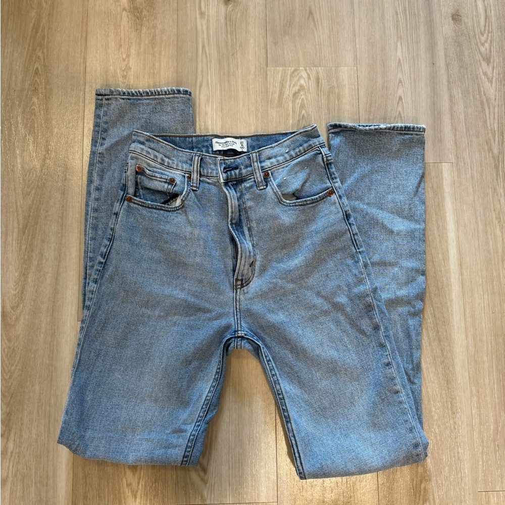 Abercrombie & Fitch Blue Straight Leg Jeans